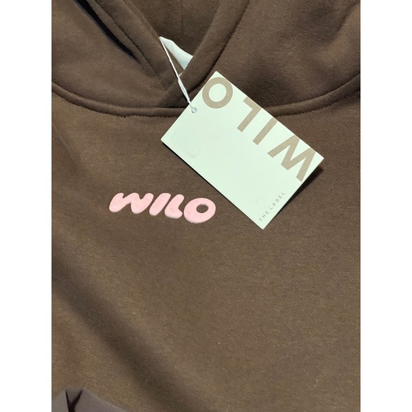 Wilo The Label Hoodie Leggings Set Womens S Brown Cotton Wellness Club New - Picture 3 of 16